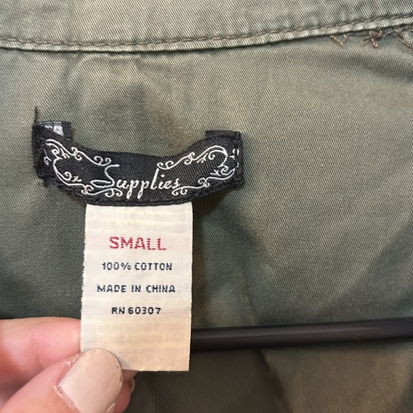 Supplies army green utility jacket size small - Picture 3 of 5